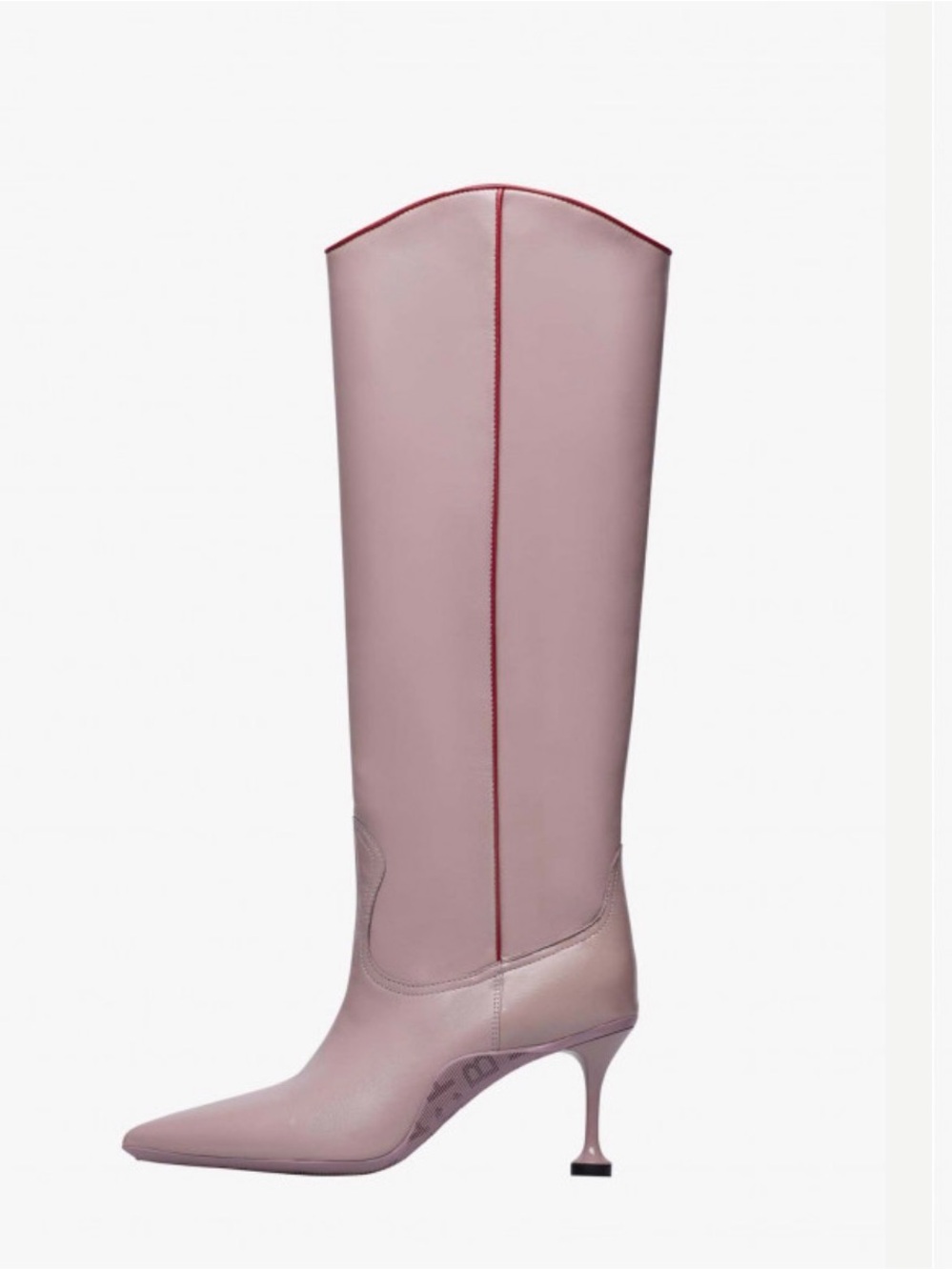 NWT VOILE BLANCHE NASHVILLE Boots With Heels in POWDER PINK